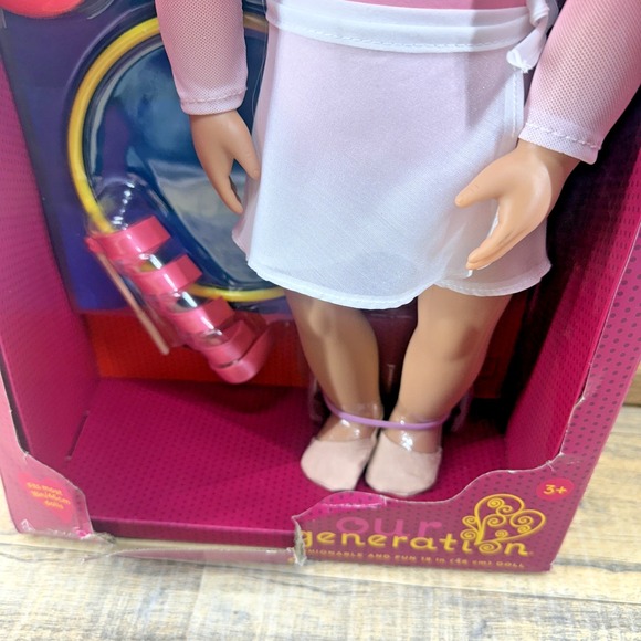 Our Generation 18" Doll Diane Posable Gymnastics Outfit Accessories Rhythmic OG - Picture 4 of 11